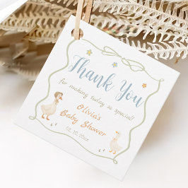 Etiquetas Para Recuerdos Silly Goose Baby Shower Gracias