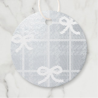 Etiquetas Para Recuerdos Silver Foil Gift Tags 12-pack