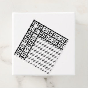 Etiquetas Para Recuerdos Símbolo de Keffiyeh del patrón de resistencia de P