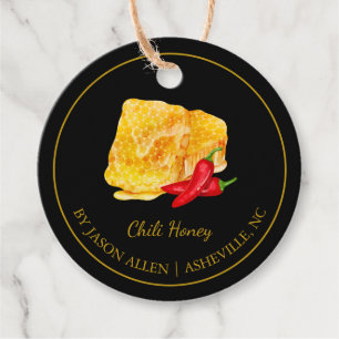 Etiquetas Para Recuerdos Simple Honeycomb Chili Infectada Honey Hang Tag