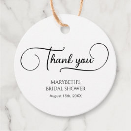 Etiquetas Para Recuerdos Simple y elegante guión de agradecimiento para la 