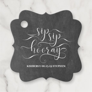 Etiquetas Para Recuerdos Sip Sip Hooray Bridal Shower