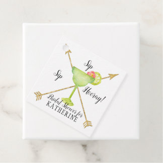 Etiquetas Para Recuerdos Sip Sip Hooray Margarita Watercolor Ducha De Novia