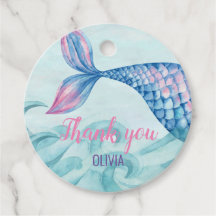 Sirena acuarela cumpleaños Gracias 