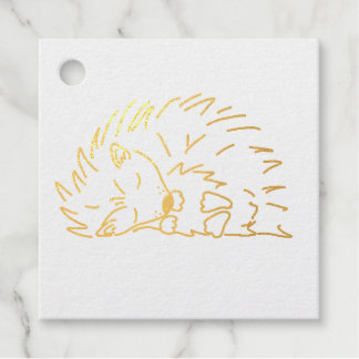 Etiquetas Para Recuerdos Sleeping Hedgehog