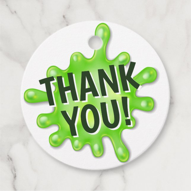 Etiquetas Para Recuerdos Slime Fiesta Cumpleaños (Anverso)