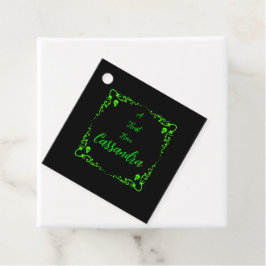 Etiquetas Para Recuerdos Slime Verde Personalizado de Halloween