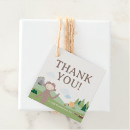 Etiquetas Para Recuerdos Slumberkins Bigfoot Thank You