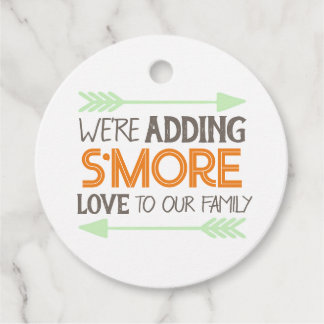 Etiquetas Para Recuerdos S'more Love Woodland Baby Shower Favor Tags