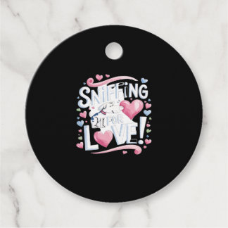 Etiquetas Para Recuerdos ¡Sniffing por amor! Perro