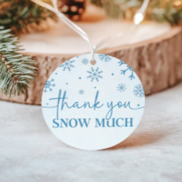Etiquetas Para Recuerdos Snowflake Primer cumpleaños invierno gracias