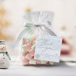 Etiquetas Para Recuerdos Snowflakes Winter Boy Baby Shower Gracias