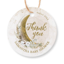 Sobre la luna de oro Sexo Neutral Baby Shower