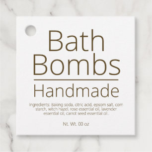 Etiquetas Para Recuerdos Sofisticado Hobby comercial de la Bomba de Baño