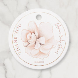 Etiquetas Para Recuerdos Soft Wildflowers Modern Baby Shower
