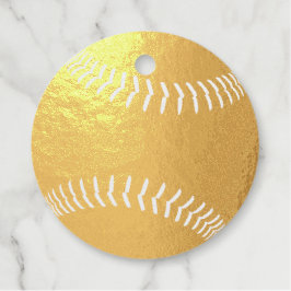 Etiquetas Para Recuerdos softball baseball thank you gold