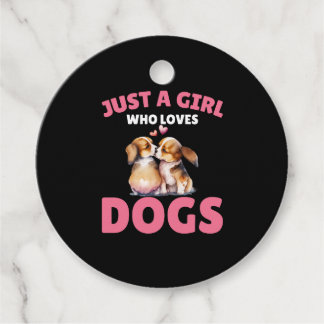 Etiquetas Para Recuerdos sólo un chica que ama a los perros CopJy