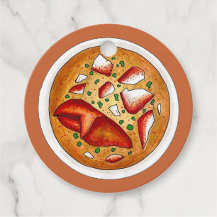 Etiquetas Para Recuerdos Sopa de bogavante Bisque Sopa de marisco Cocina
