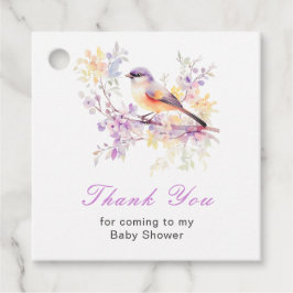 Etiquetas Para Recuerdos Spring Cute Bird Baby Shower