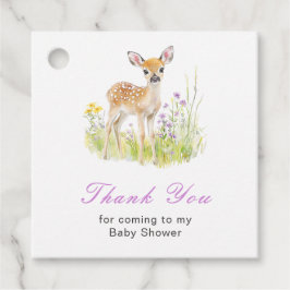 Etiquetas Para Recuerdos Spring Deer Baby Shower