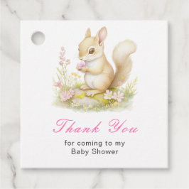 Etiquetas Para Recuerdos Spring Squirrel Baby Shower