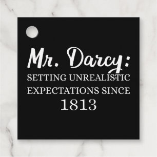 Etiquetas Para Recuerdos Sr. Darcy: Expectativas poco realistas desde 1813