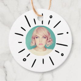 Etiquetas Para Recuerdos STARBURST | Simple Round Fun Custom Photo