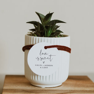 Etiquetas Para Recuerdos STELLA Love is Sweet Favor Tag