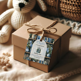 Etiquetas Para Recuerdos Storybook Blue Boy Library Book Baby Shower