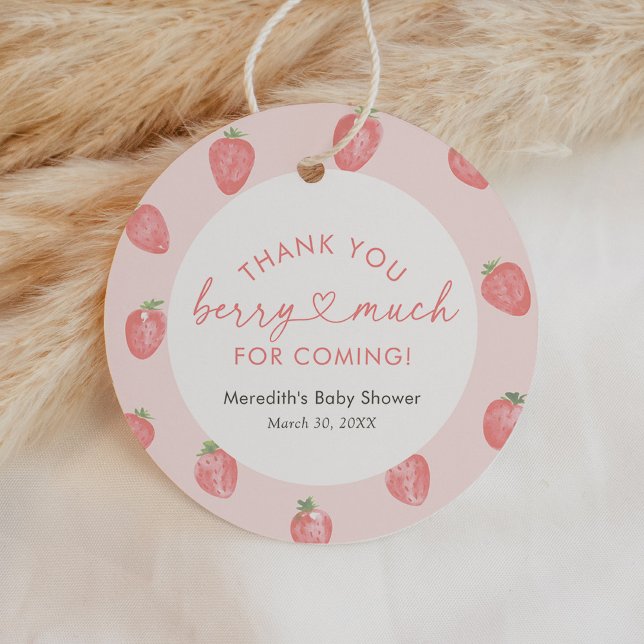Etiquetas Para Recuerdos Strawberry Baby Shower (Subido por el creador)