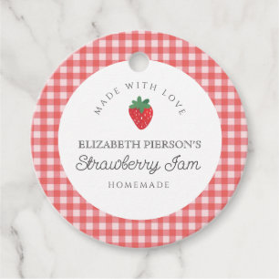 Etiquetas Para Recuerdos Strawberry Berry Jam Home Personalizado