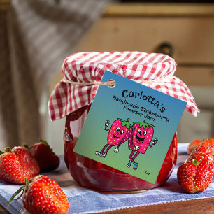 Etiquetas Para Recuerdos Strawberry Pals Funny Personalizado Jam Pie y más
