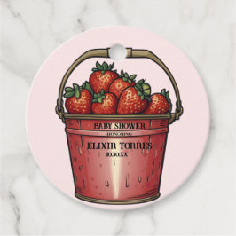 Etiquetas Para Recuerdos Strawberry Sweet Bucket Baby Shower