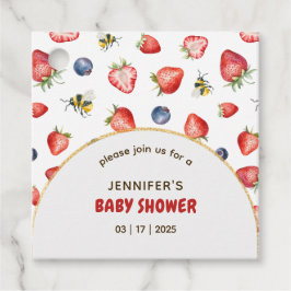 Etiquetas Para Recuerdos Summer Berry Sweet Watercolor Baby Shower