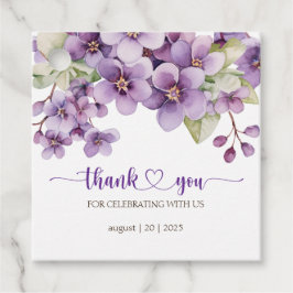 Etiquetas Para Recuerdos Summer Purple Violet Baby Shower Gracias