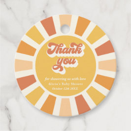 Etiquetas Para Recuerdos Sunshine Baby Shower aquí llega el Son Rays Amaril