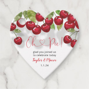 Etiquetas Para Recuerdos Sweet Cherry Oh Pie Baby Shower