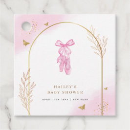 Etiquetas Para Recuerdos Sweet Elegant Arch Ballerina Chica Baby Shower
