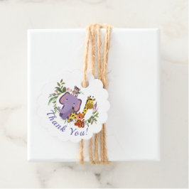 Etiquetas Para Recuerdos Sweet Jungle Safari Animals Baby Shower Gracias