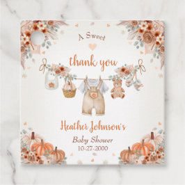 Etiquetas Para Recuerdos Sweet Little Pumpkin Autumn Baby Shower