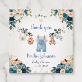 Etiquetas Para Recuerdos Sweet Little Pumpkin Autumn Baby Shower