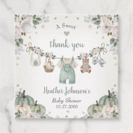 Etiquetas Para Recuerdos Sweet Little Pumpkin Autumn Baby Shower