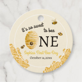 Etiquetas Para Recuerdos Sweet To Bee One First Birthday Bees Honeycomb