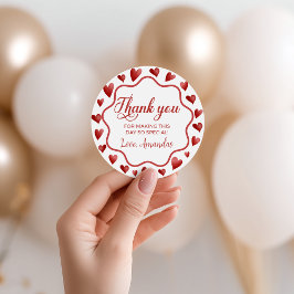 Etiquetas Para Recuerdos Sweetheart Heart Thank You Favor Tags