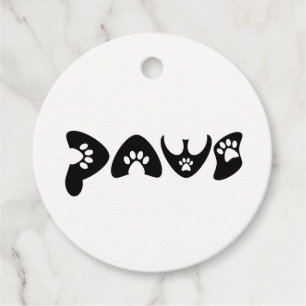 Etiquetas Para Recuerdos Talado de la mascota Lover