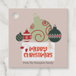 Etiquetas Para Recuerdos Tarjeta de vacaciones plana de la familia o de la 