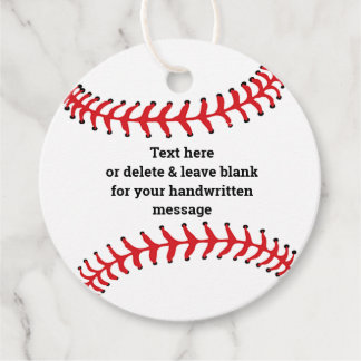 Etiquetas Para Recuerdos Tarjeta favorita de diseño de béisbol