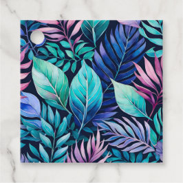 Etiquetas Para Recuerdos Tarjetas de Regalo de Arte Botánico Coloridas