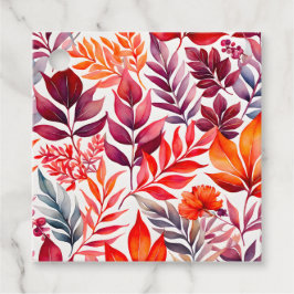 Etiquetas Para Recuerdos Tarjetas de Regalo de Arte Botánico Coloridas