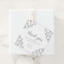 Tarjetas de regalo de boda de lujo vintage de plat